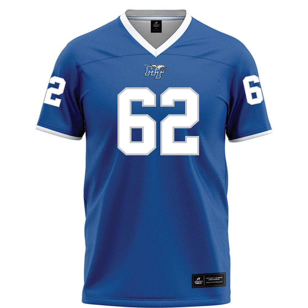 MTSU - NCAA Football : Tim Jacobs - Blue Football Jersey-0