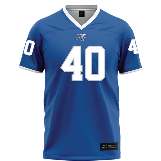 MTSU - NCAA Football : BJ Ausmer - Blue Football Jersey-0