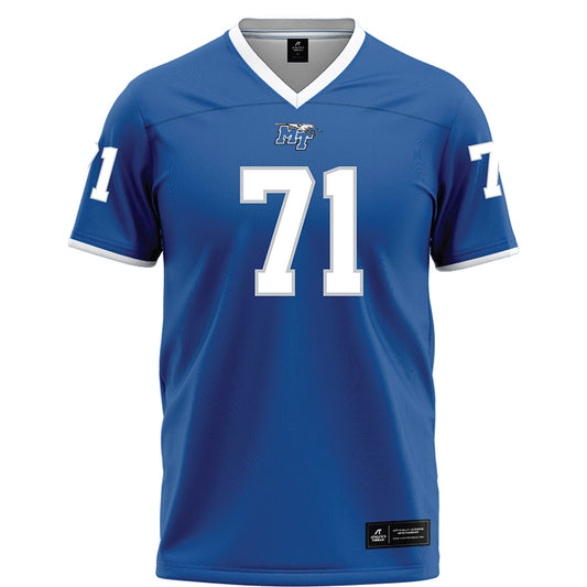 MTSU - NCAA Football : Quentin Butler - Blue Football Jersey-0