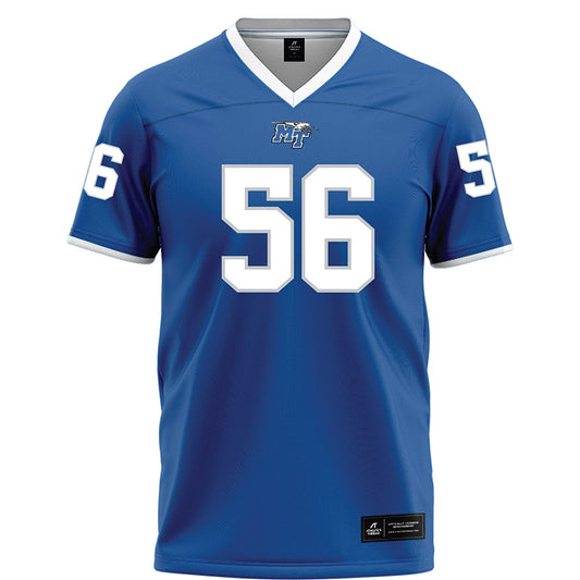 MTSU - NCAA Football : Ean Matusek - Blue Football Jersey-0