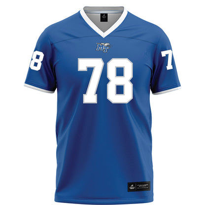MTSU - NCAA Football : Kyle Larkin - Blue Football Jersey-0