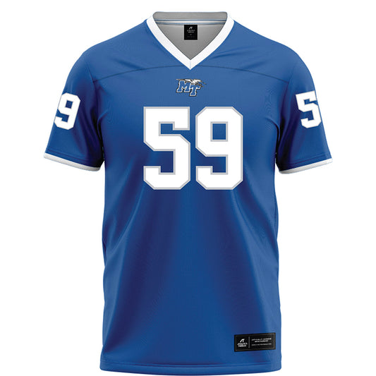 MTSU - NCAA Football : Henry Hamlin - Blue Football Jersey-0