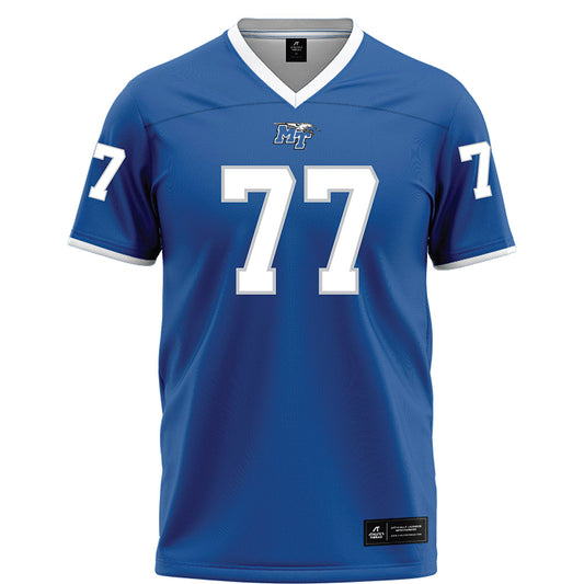 MTSU - NCAA Football : Diego Blattler - Blue Football Jersey-0