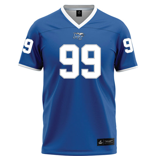 MTSU - NCAA Football : Archie Roseman V - Blue Football Jersey-0