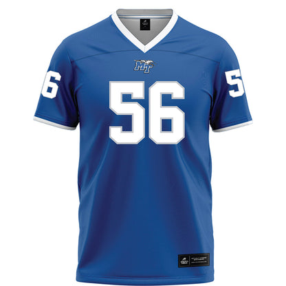 MTSU - NCAA Football : Ean Matusek - Blue Football Jersey-0