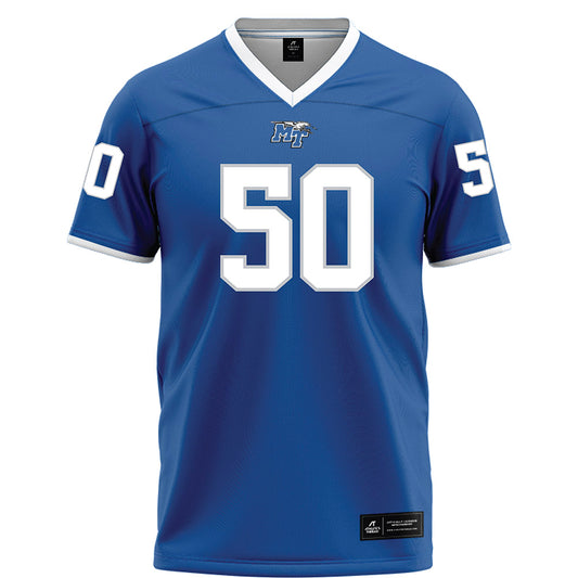 MTSU - NCAA Football : Elijah Carney - Blue Football Jersey-0