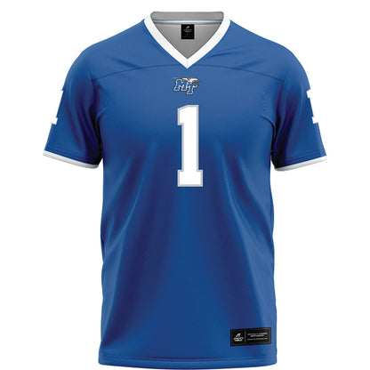 MTSU - NCAA Football : Markus Allen - Blue Football Jersey-0
