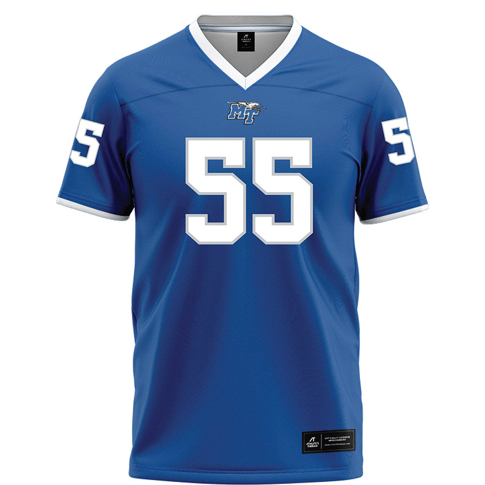 MTSU - NCAA Football : Adrian Crespin - Blue Football Jersey-0