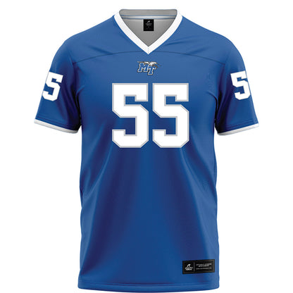 MTSU - NCAA Football : Adrian Crespin - Blue Football Jersey-0