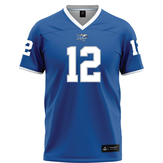 MTSU - NCAA Football : Peter Grandjean - Blue Football Jersey-0