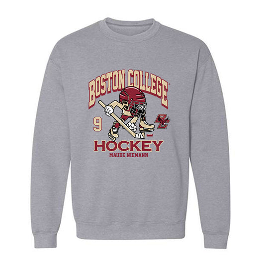 Boston College - NCAA Women's Ice Hockey : Maude Niemann - Fashion Shersey Crewneck Sweatshirt-0