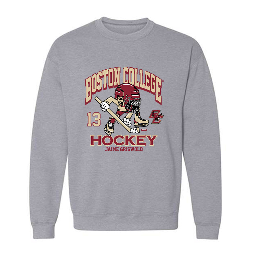 Boston College - NCAA Women's Ice Hockey : Jaime Griswold - Fashion Shersey Crewneck Sweatshirt-0
