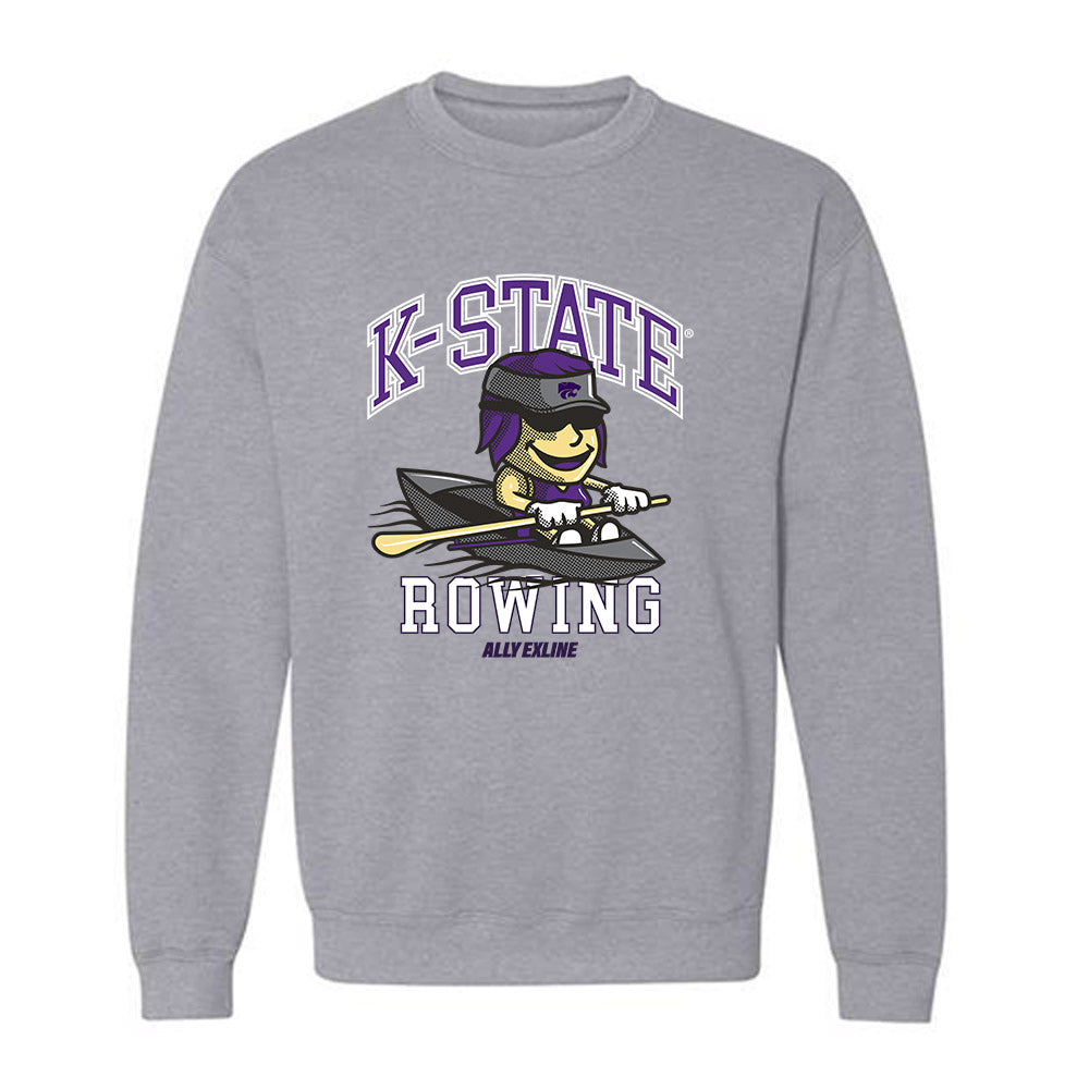 Kansas State - NCAA Women's Rowing : Ally Exline - Fashion Shersey Crewneck Sweatshirt-0