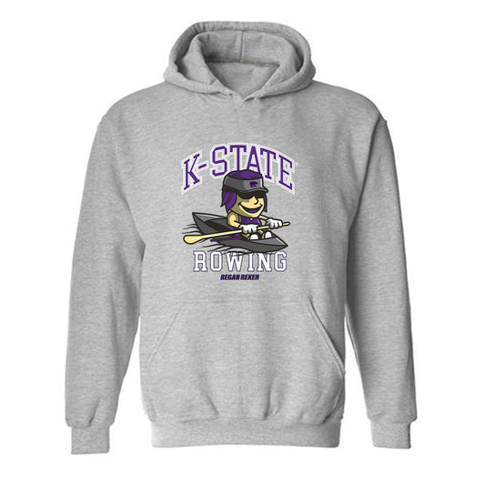 Kansas State - NCAA Women's Rowing : Regan Reker - Fashion Shersey Hooded Sweatshirt-0