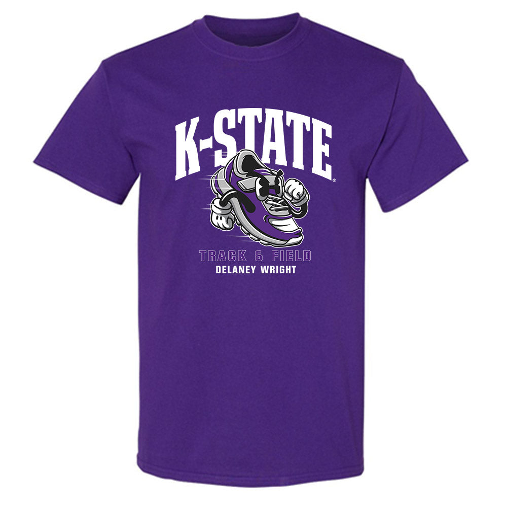Kansas State - NCAA Women's Track & Field : Delaney Wright - Fashion Shersey T-Shirt-0