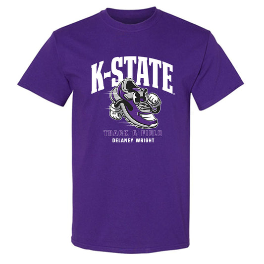 Kansas State - NCAA Women's Track & Field : Delaney Wright - Fashion Shersey T-Shirt-0