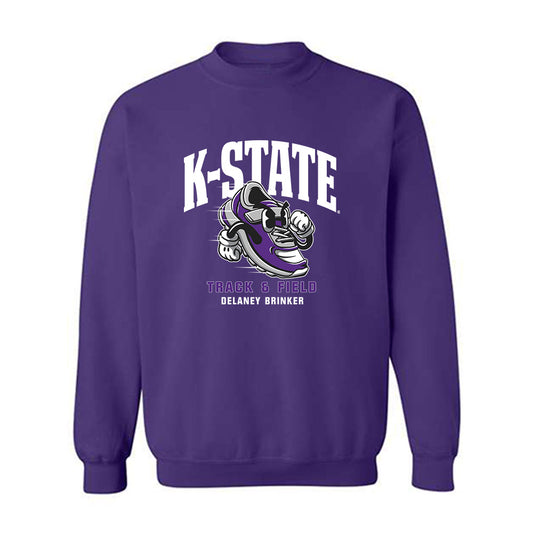 Kansas State - NCAA Women's Track & Field : Delaney Brinker - Fashion Shersey Crewneck Sweatshirt-0