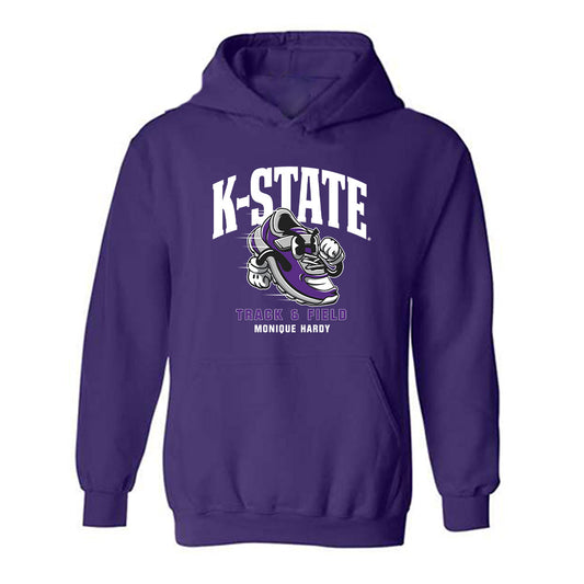 Kansas State - NCAA Women's Track & Field : Monique Hardy - Fashion Shersey Hooded Sweatshirt-0