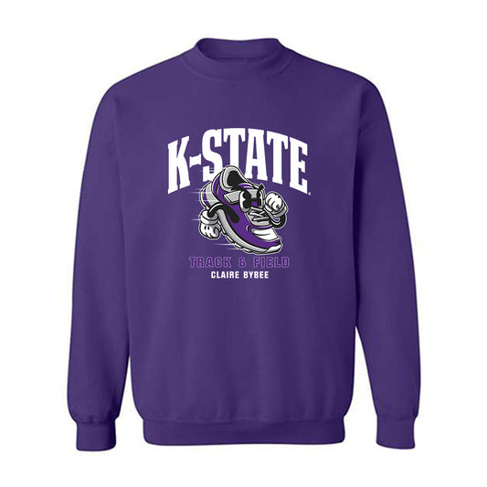 Kansas State - NCAA Women's Track & Field : Claire Bybee - Fashion Shersey Crewneck Sweatshirt-0