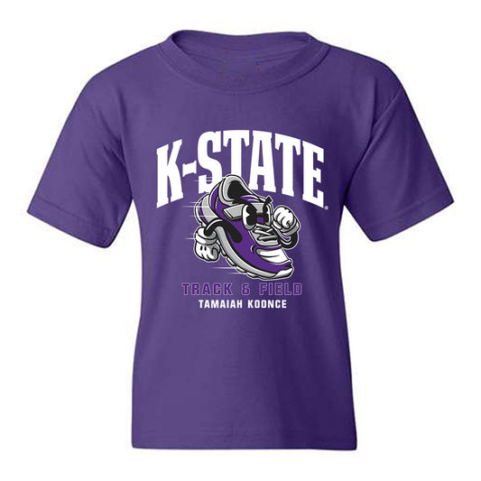 Kansas State - NCAA Women's Track & Field : Tamaiah Koonce - Fashion Shersey Youth T-Shirt-0
