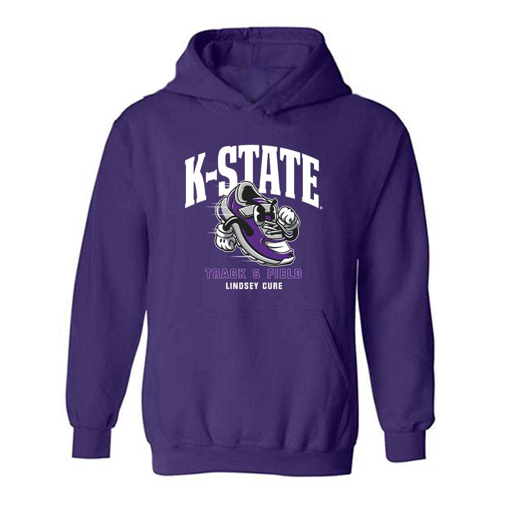 Kansas State - NCAA Women's Track & Field : Lindsey Cure - Fashion Shersey Hooded Sweatshirt-0
