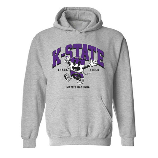 Kansas State - NCAA Men's Track & Field : Mattix DaCunha - Fashion Shersey Hooded Sweatshirt-0