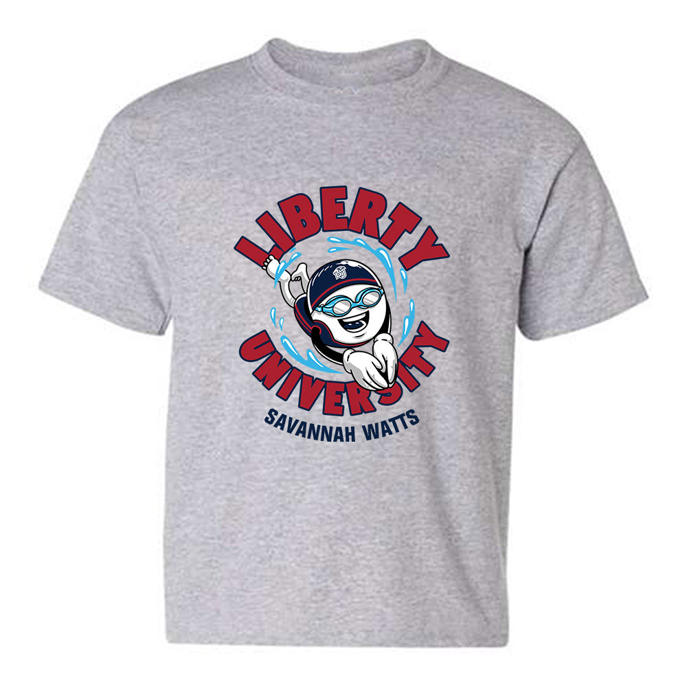 Liberty - NCAA Women's Swimming & Diving : Savannah Watts - Fashion Shersey Youth T-Shirt-0