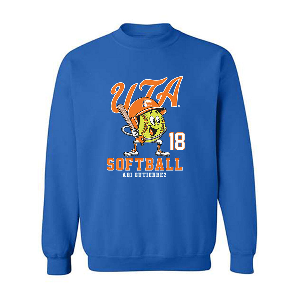Texas Arlington - NCAA Softball : Abi Gutierrez - Fashion Shersey Crewneck Sweatshirt-0