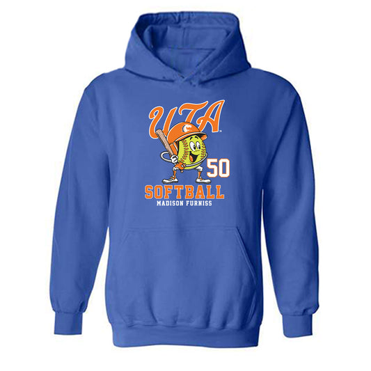 Texas Arlington - NCAA Softball : Madison Furniss - Fashion Shersey Hooded Sweatshirt-0