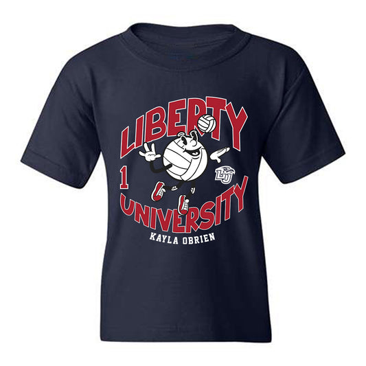 Liberty - NCAA Women's Volleyball : Kayla OBrien - Fashion Shersey Youth T-Shirt-0