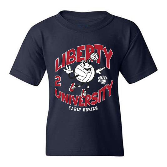 Liberty - NCAA Women's Volleyball : Carly OBrien - Fashion Shersey Youth T-Shirt-0
