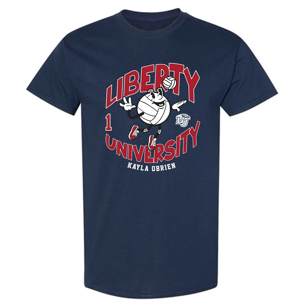 Liberty - NCAA Women's Volleyball : Kayla OBrien - Fashion Shersey T-Shirt-0