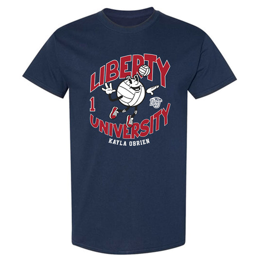 Liberty - NCAA Women's Volleyball : Kayla OBrien - Fashion Shersey T-Shirt-0