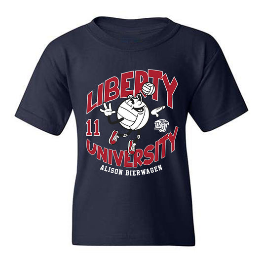 Liberty - NCAA Women's Volleyball : Alison Bierwagen - Fashion Shersey Youth T-Shirt-0