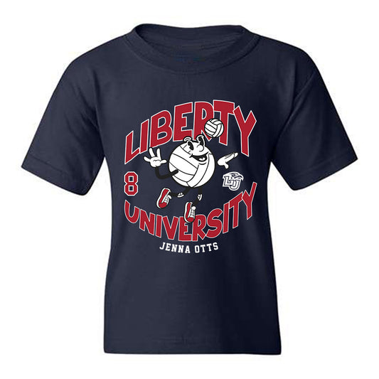 Liberty - NCAA Women's Volleyball : Jenna Otts - Fashion Shersey Youth T-Shirt-0