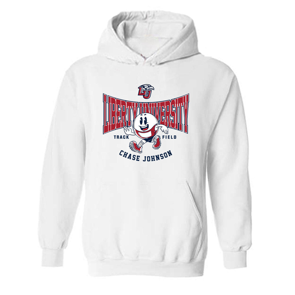Liberty - NCAA Men's Track & Field : Chase Johnson - Fashion Shersey Hooded Sweatshirt-0