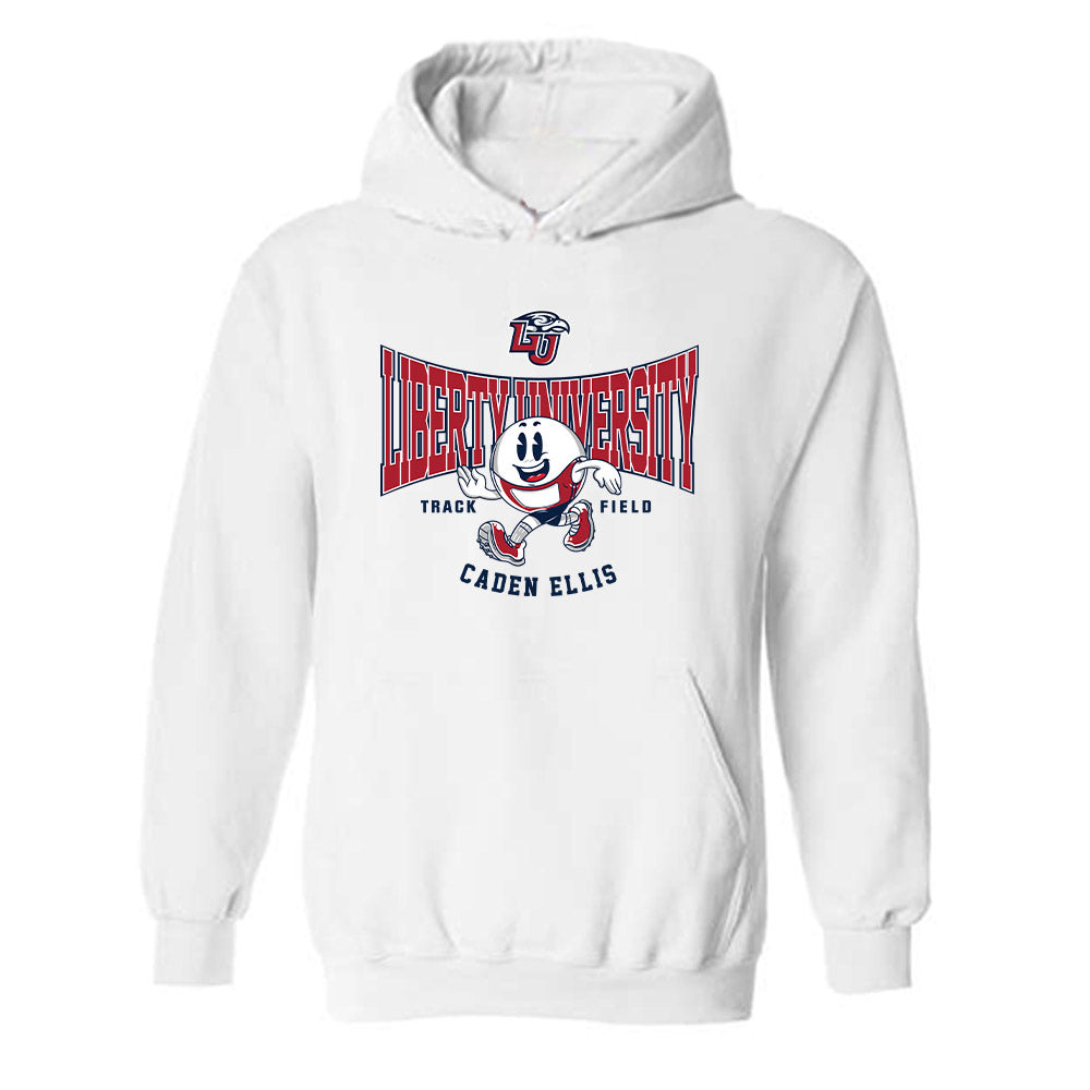 Liberty - NCAA Men's Track & Field : Caden Ellis - Fashion Shersey Hooded Sweatshirt-0