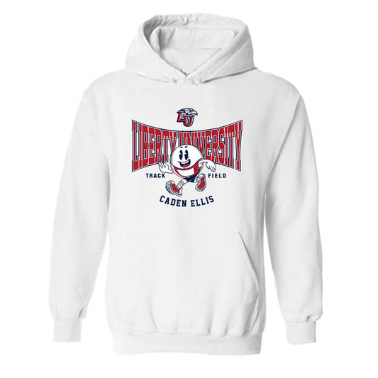 Liberty - NCAA Men's Track & Field : Caden Ellis - Fashion Shersey Hooded Sweatshirt-0
