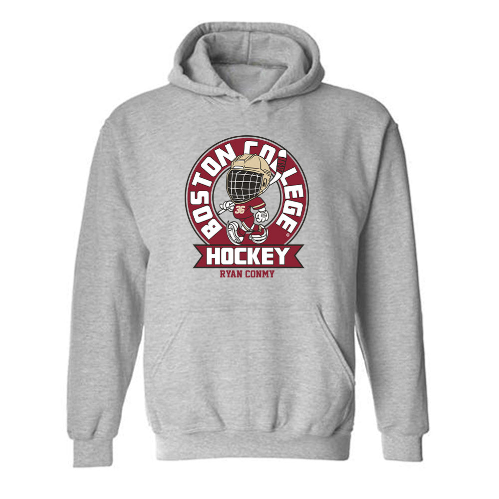 Boston College - NCAA Men's Ice Hockey : Ryan Conmy - Hooded Sweatshirt-0