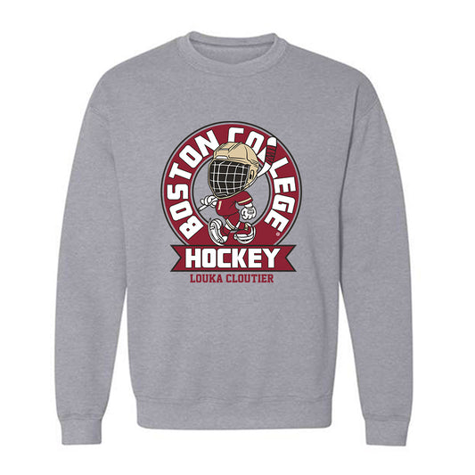 Boston College - NCAA Men's Ice Hockey : Louka Cloutier - Crewneck Sweatshirt-0