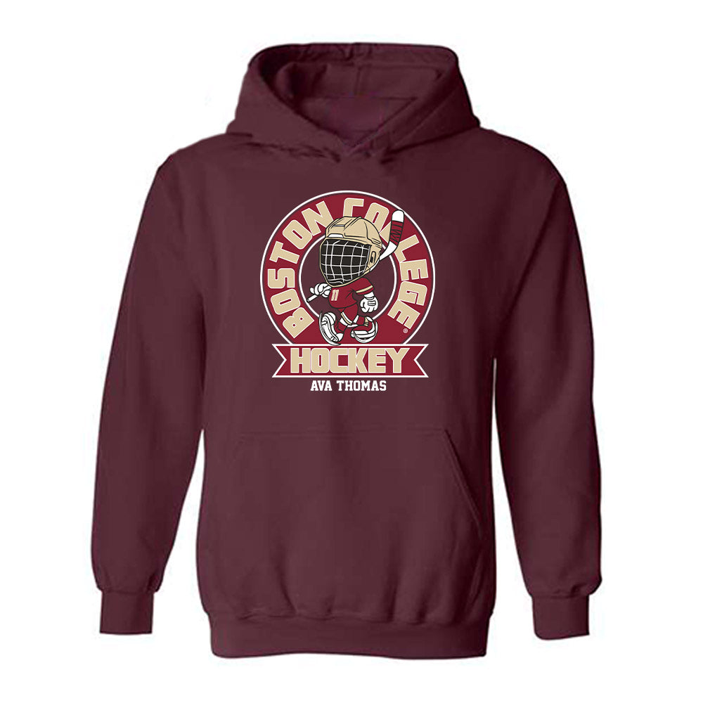 Boston College - NCAA Women's Ice Hockey : Ava Thomas - Fashion Shersey Hooded Sweatshirt-0