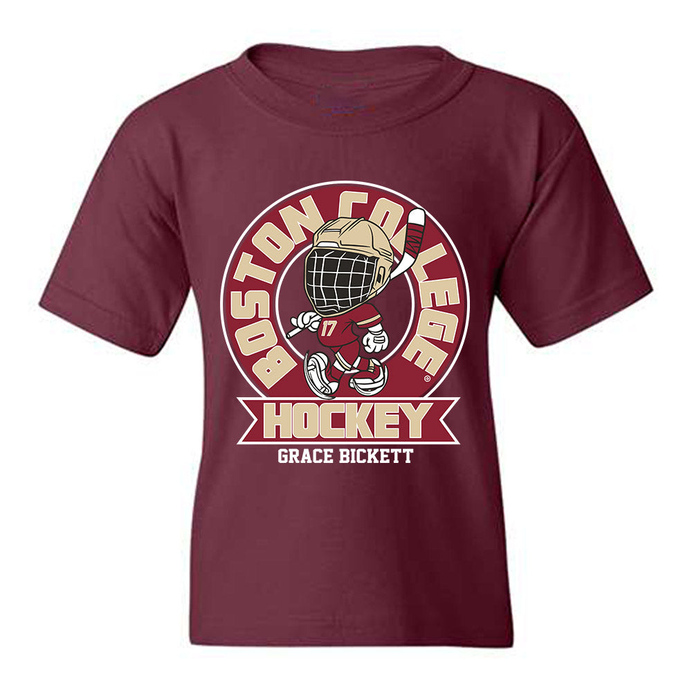 Boston College - NCAA Women's Ice Hockey : Grace Bickett - Fashion Shersey Youth T-Shirt-0