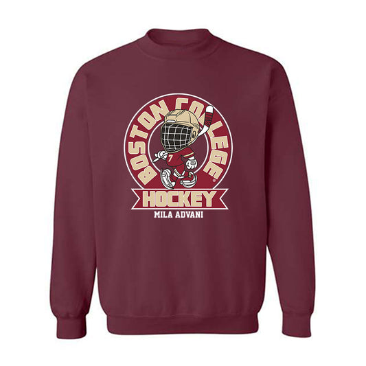 Boston College - NCAA Women's Ice Hockey : Mila Advani - Fashion Shersey Crewneck Sweatshirt-0