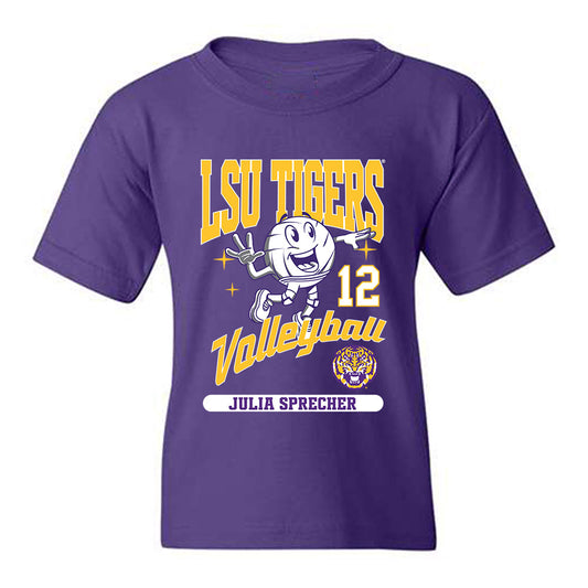 LSU - NCAA Beach Volleyball : Julia Sprecher - Fashion Shersey Youth T-Shirt-0