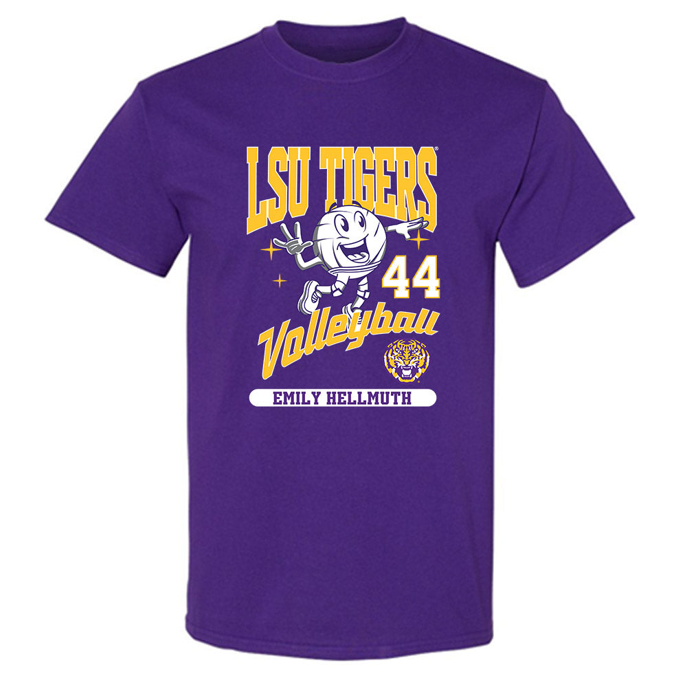 LSU - NCAA Beach Volleyball : Emily Hellmuth - Fashion Shersey T-Shirt-0