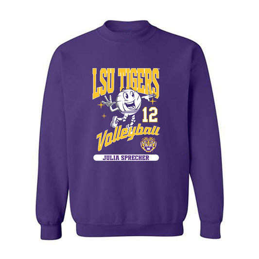 LSU - NCAA Beach Volleyball : Julia Sprecher - Fashion Shersey Crewneck Sweatshirt-0