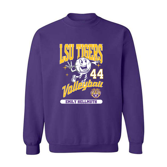 LSU - NCAA Beach Volleyball : Emily Hellmuth - Fashion Shersey Crewneck Sweatshirt-0