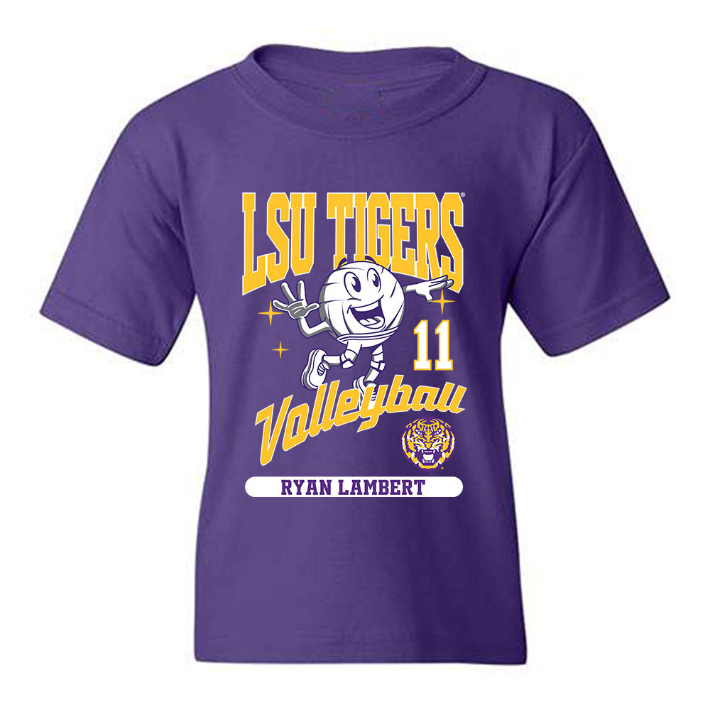 LSU - NCAA Beach Volleyball : Ryan Lambert - Fashion Shersey Youth T-Shirt-0