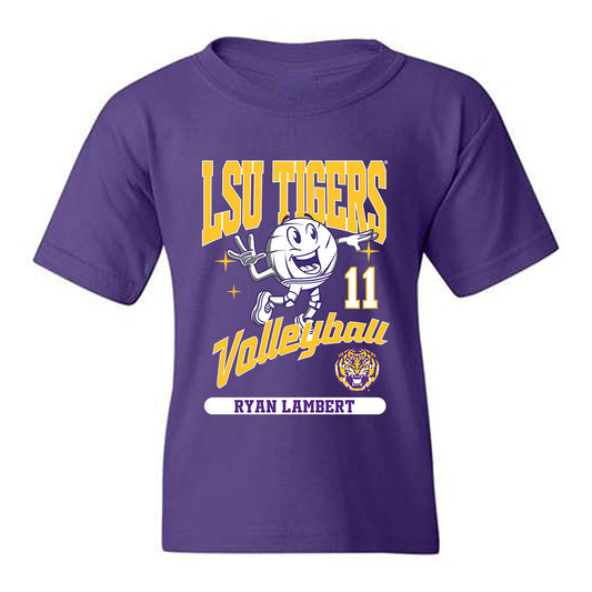 LSU - NCAA Beach Volleyball : Ryan Lambert - Fashion Shersey Youth T-Shirt-0
