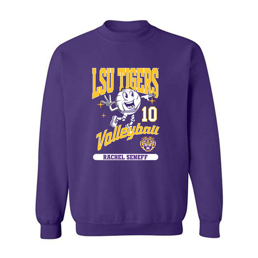 LSU - NCAA Beach Volleyball : Rachel Seneff - Fashion Shersey Crewneck Sweatshirt-0
